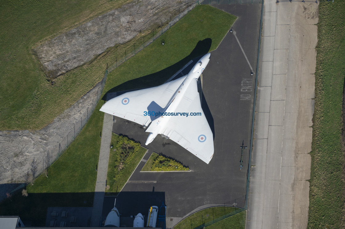 "Aerial photo former Woodford aerodrome" stock image
