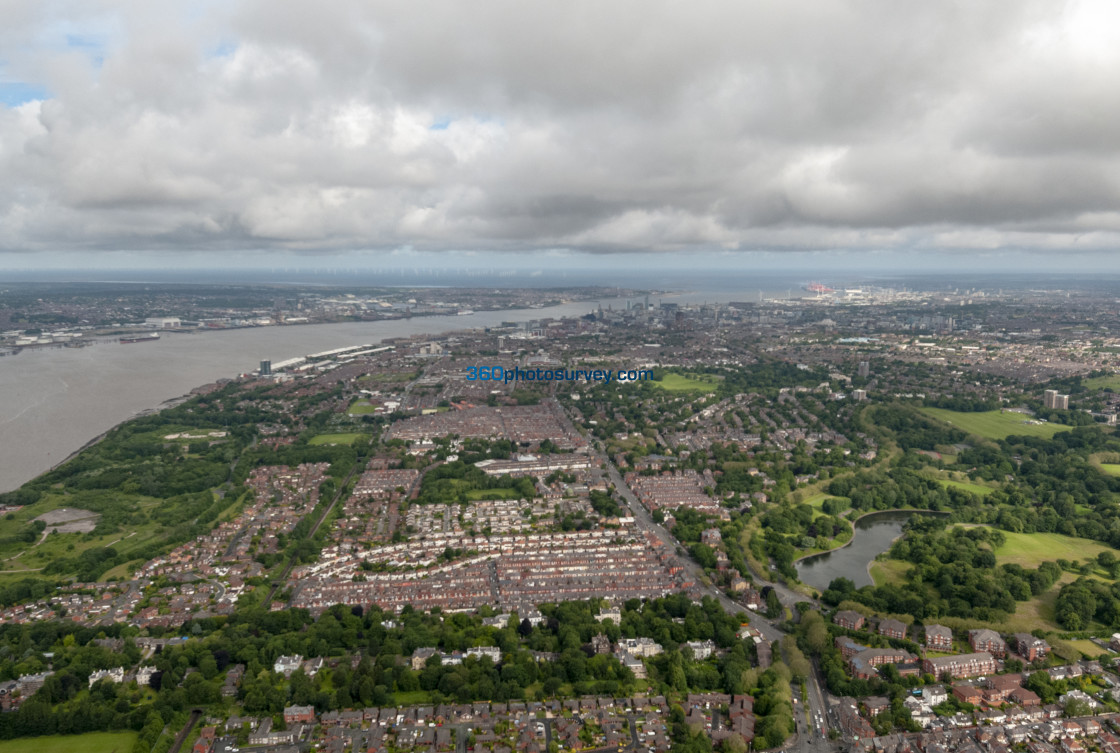 "Aerial photo Liverpool" stock image