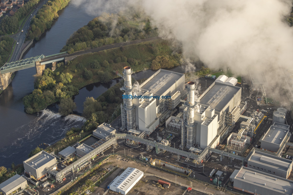 "Carrington Power Station aerial photo" by 360photosurvey.com - $219.75 "Carrington Power Station aerial photo" stock image
