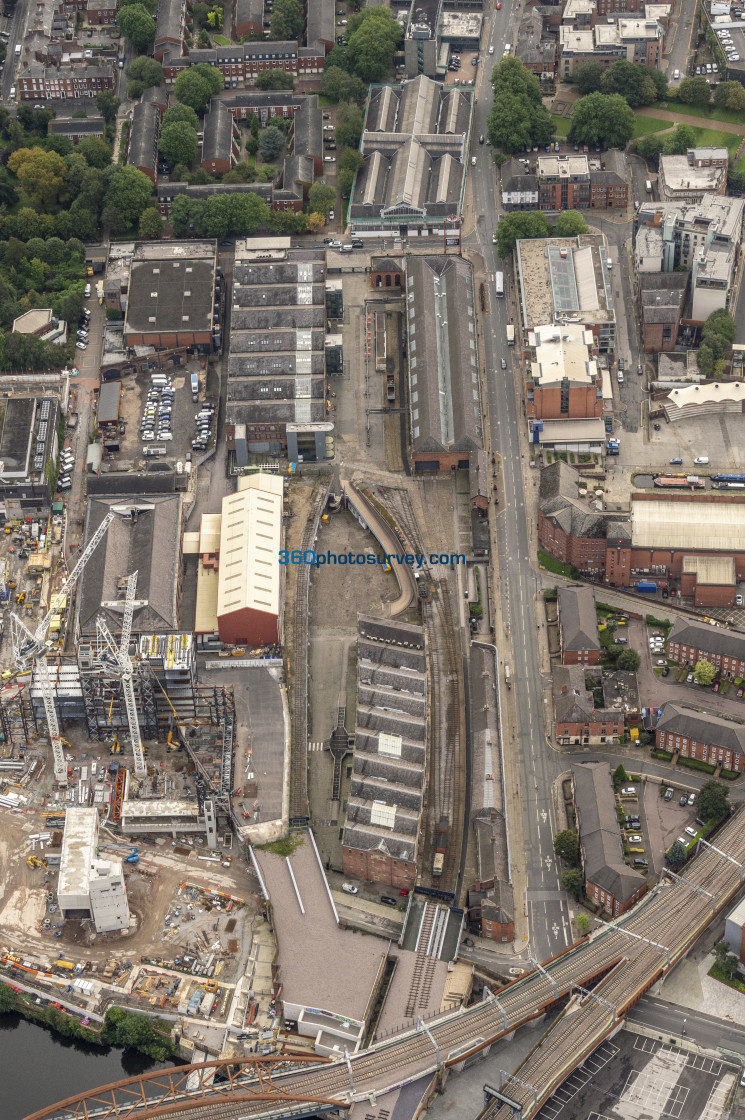 "Manchester aerial photo" stock image