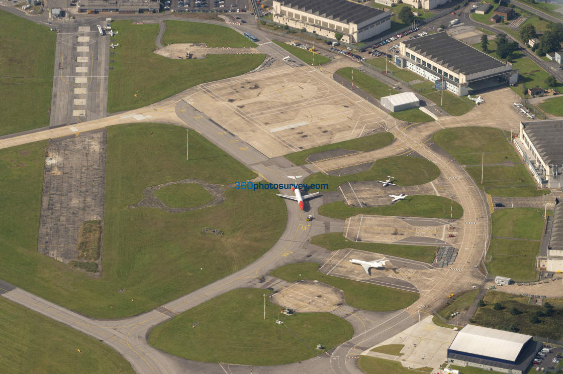 "Doncaster Sheffield airport aerial photo" stock image