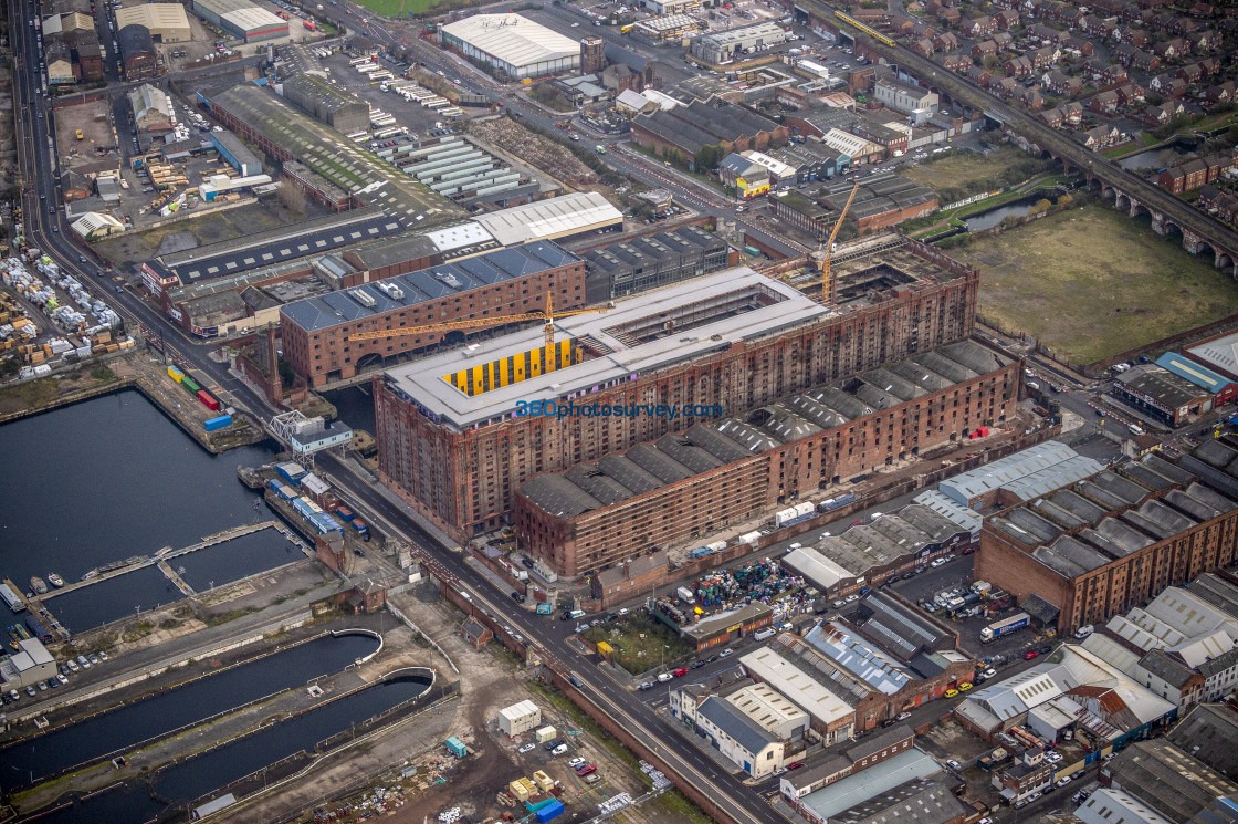 "Liverpool aerial photo" stock image