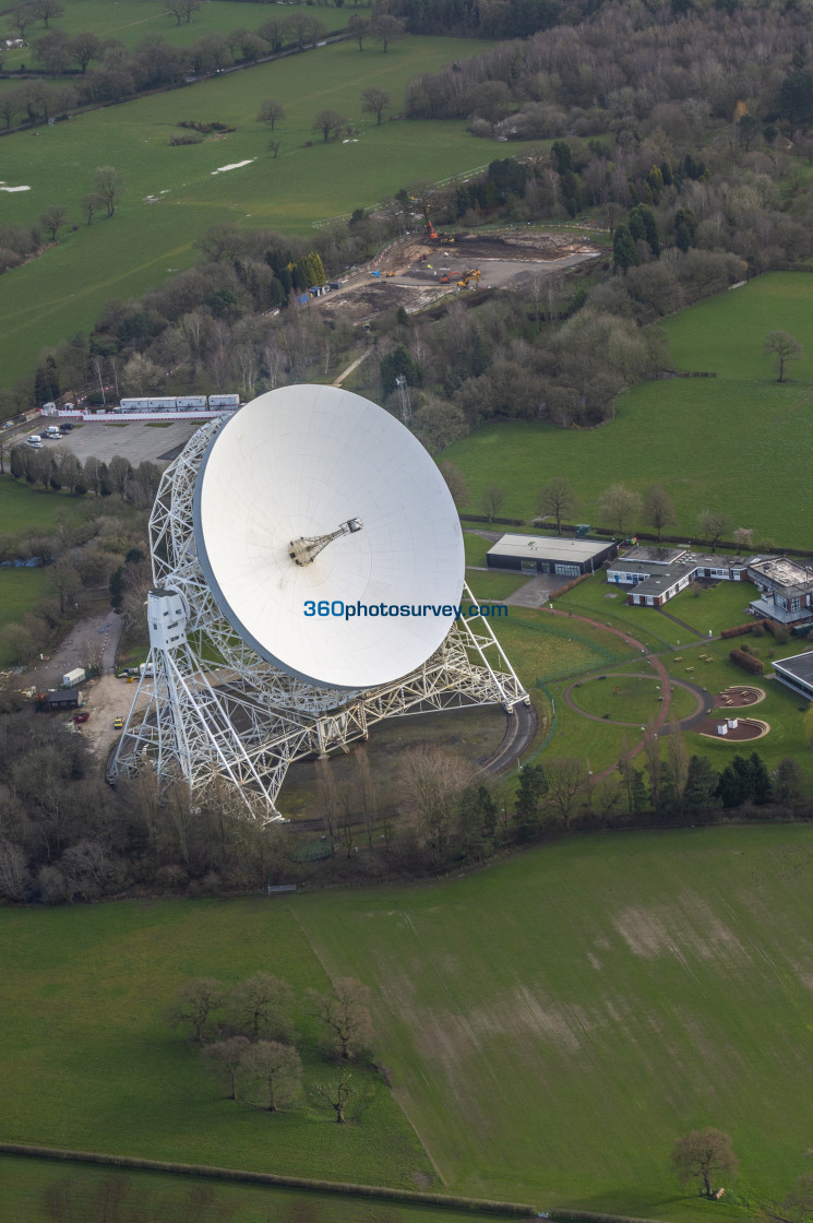 "Jodrell Bank aerial photo" stock image