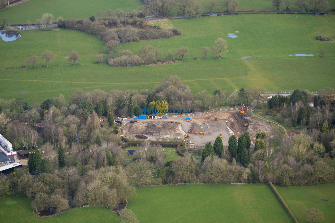 "Jodrell Bank aerial photo" stock image