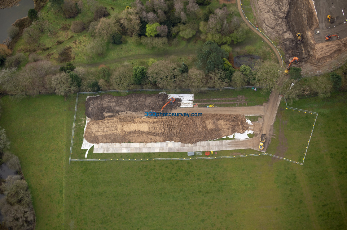 "Jodrell Bank aerial photo" stock image