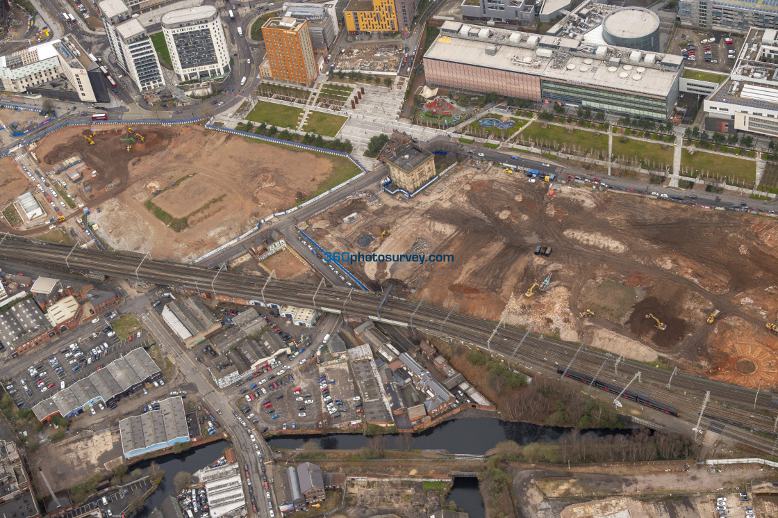 "Birmingham aerial photo" stock image