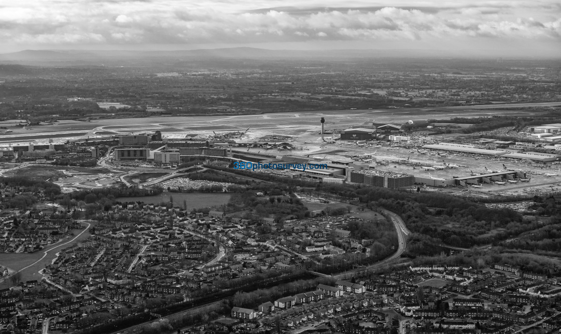 "Manchester aerial photo" stock image