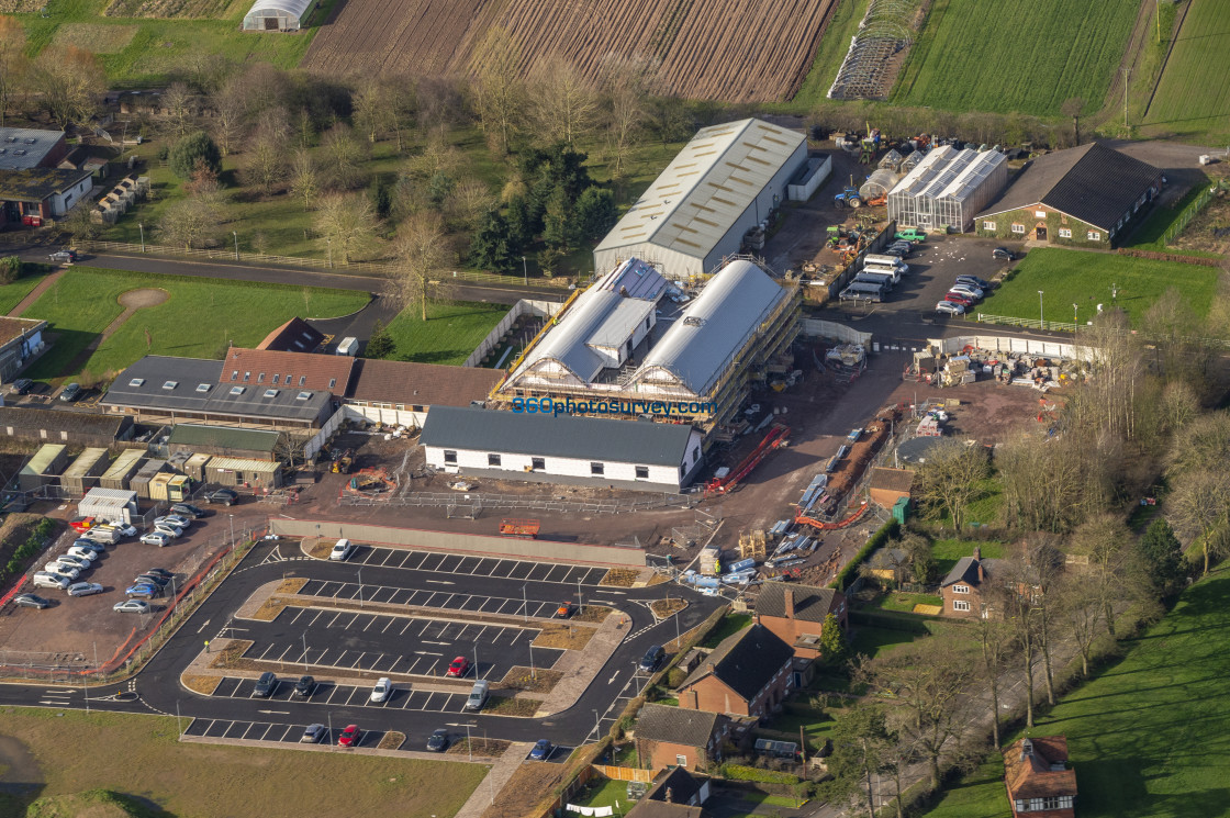 "Harper Adams University aerial photo 200313_2" stock image