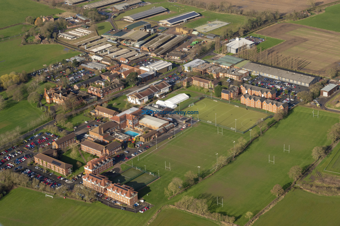 "Harper Adams University aerial photo 200313_1" stock image