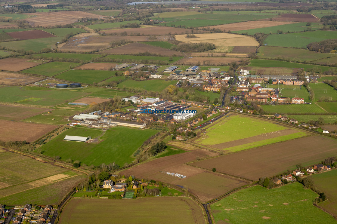 "Harper Adams University aerial photo 200313_1" stock image