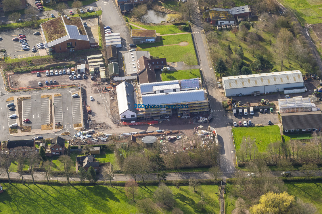 "Harper Adams University aerial photo 200313_2" stock image