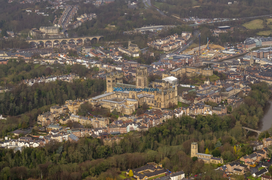 "Durham aerial photo 200313" stock image