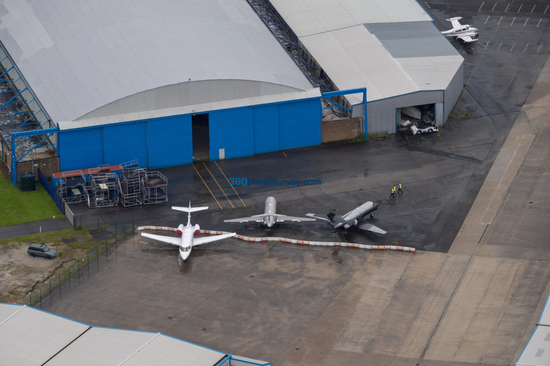 "Hawarden aerial photo 190620" stock image