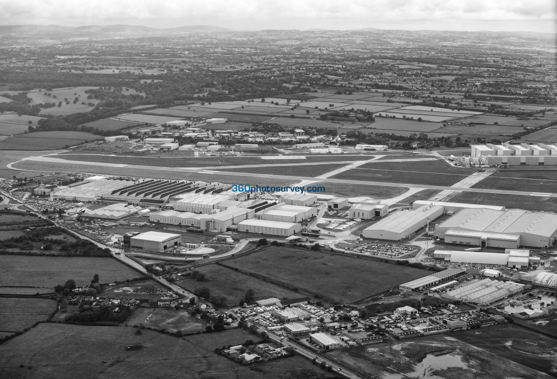 "Hawarden aerial photo 190620" stock image