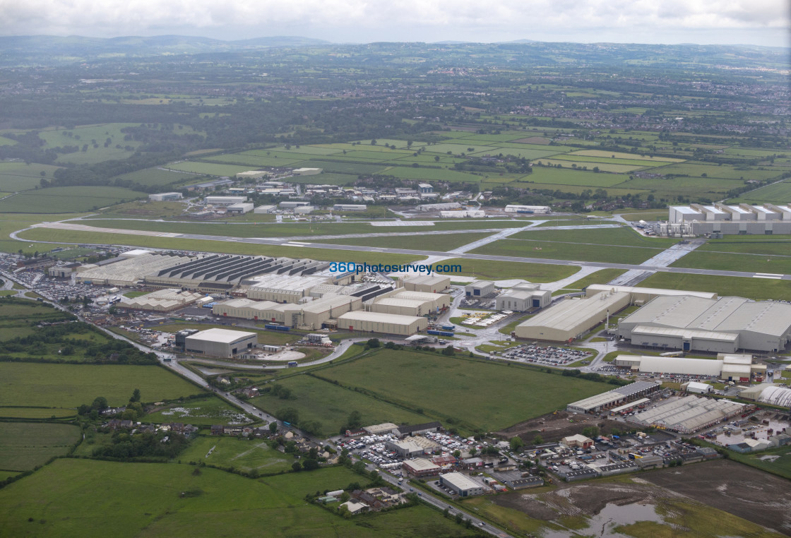 "Hawarden aerial photo 190620" stock image