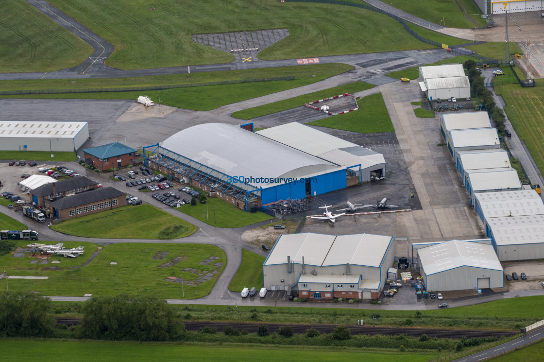 "Hawarden aerial photo 190620" stock image