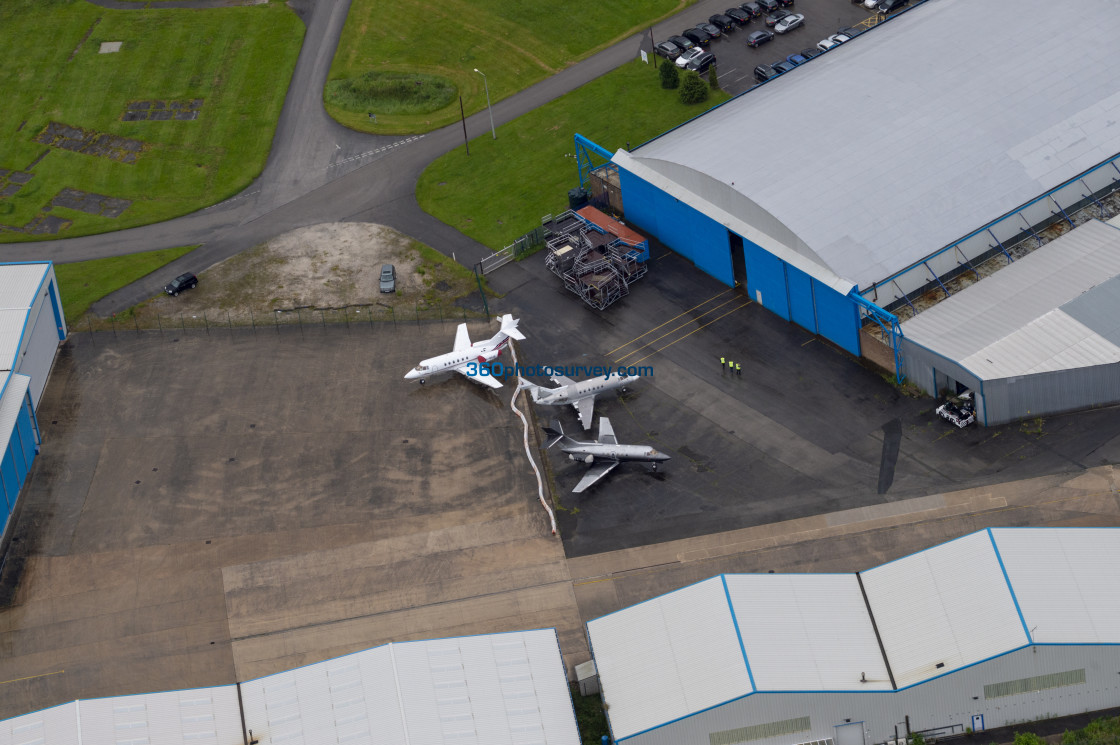 "Hawarden aerial photo 190620" stock image