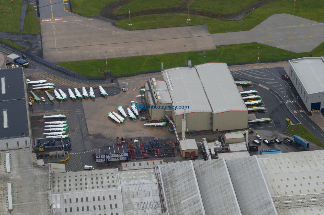 "Hawarden aerial photo 190620" stock image