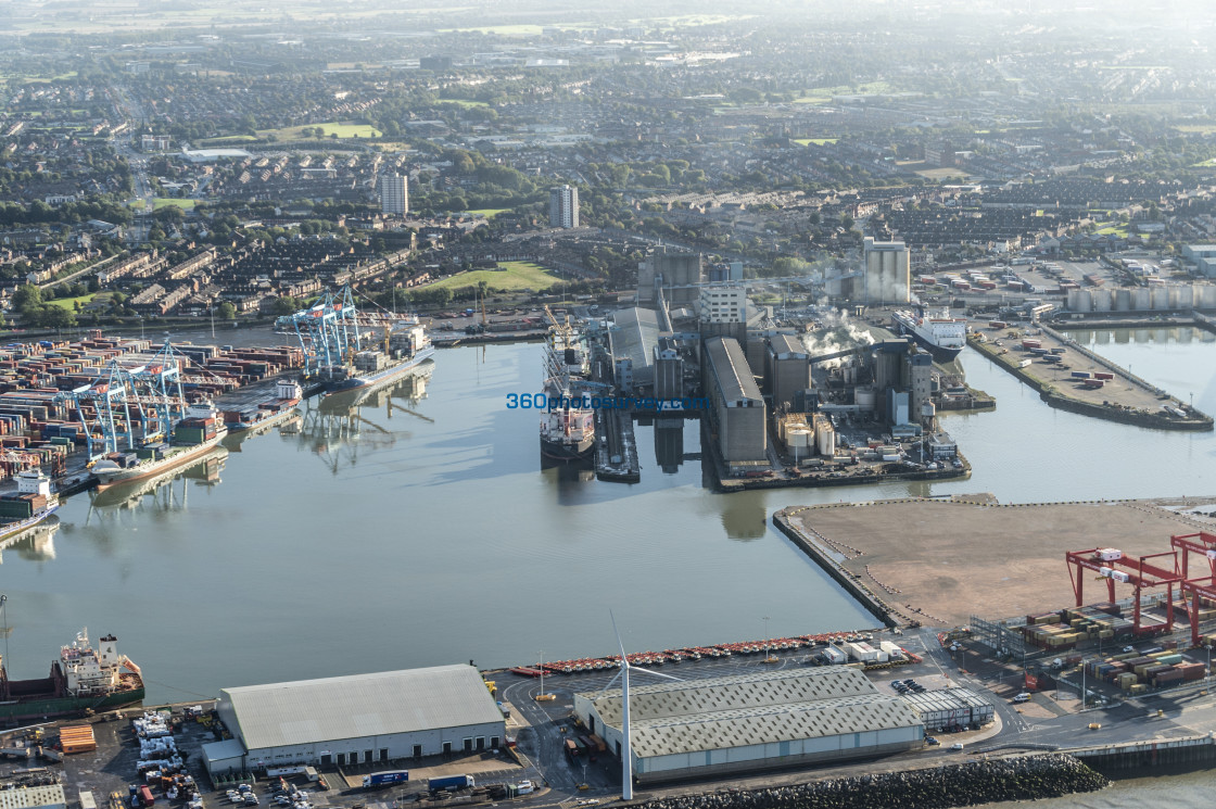 "Liverpool aerial photo 170928_1" stock image