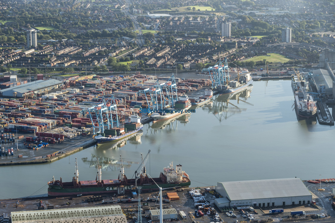 "Liverpool aerial photo 170928_1" stock image