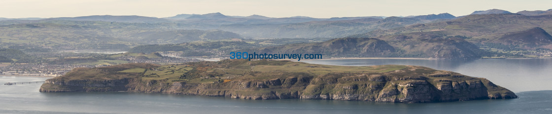 "Llandudno aerial photo" stock image