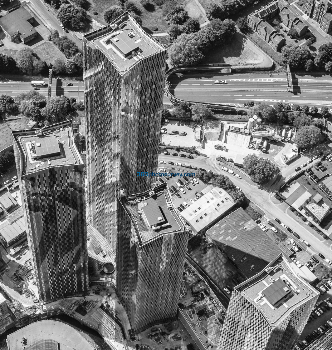 "Manchester aerial photo" stock image