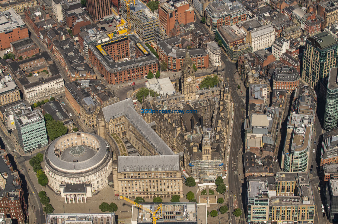 "Manchester aerial photo" stock image