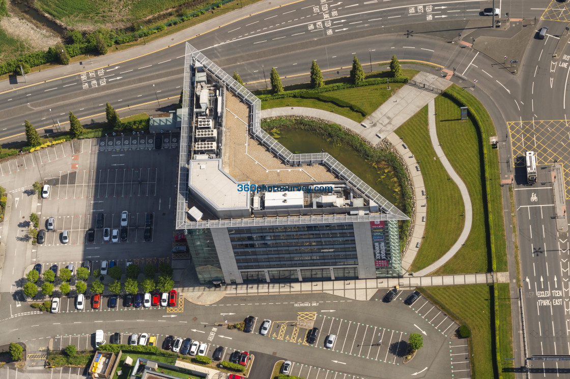 "Manchester aerial photo" stock image