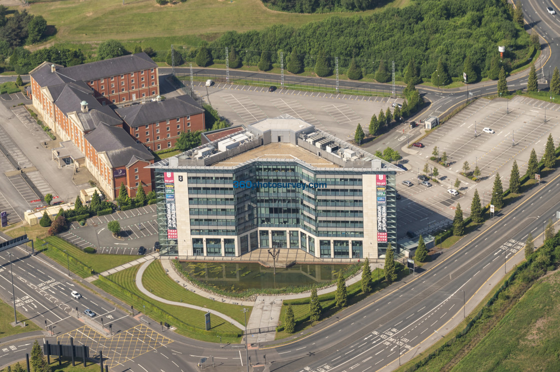 "Manchester aerial photo" stock image