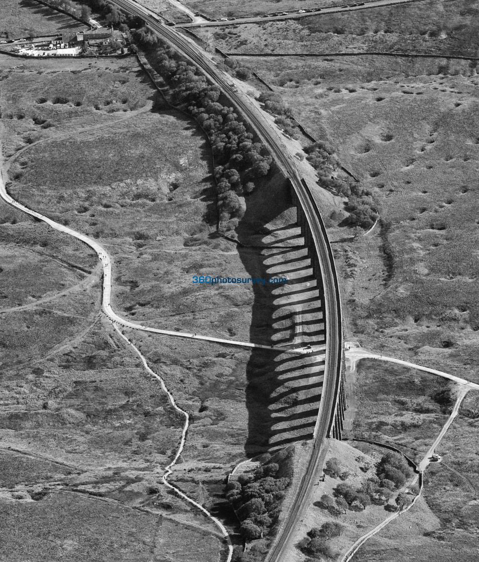 "Ribblehead Viaduct aerial photo 200919 128" stock image