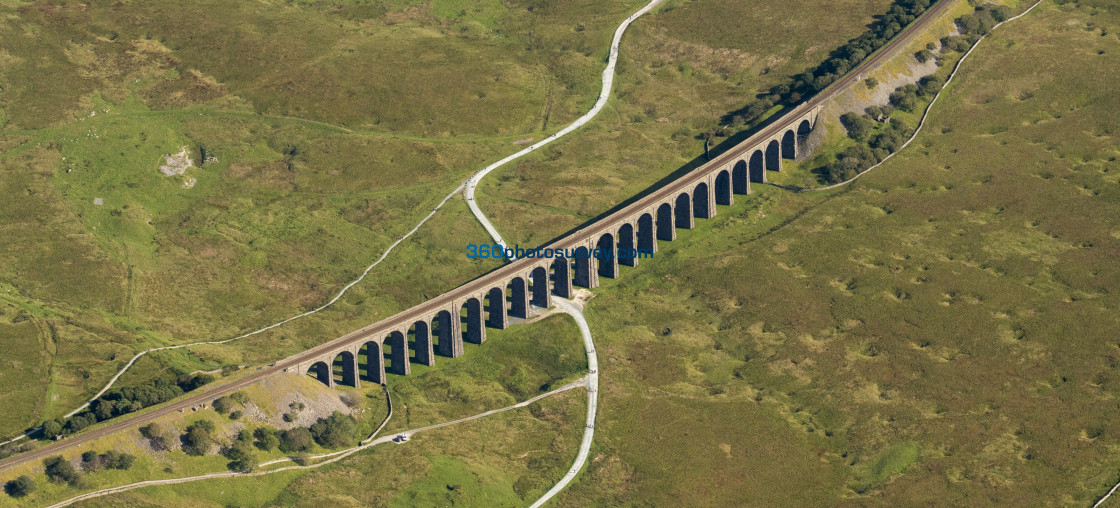 "Ribblehead Viaduct aerial photo 200919 128" stock image