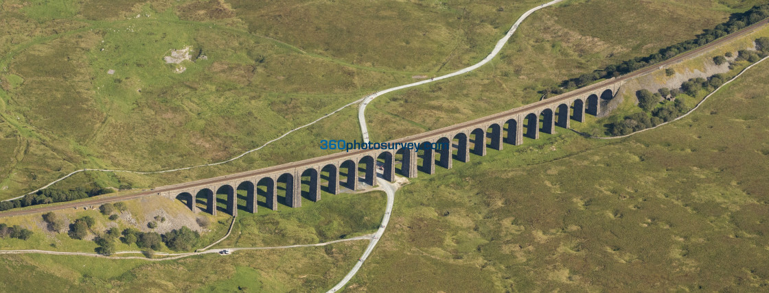 "Ribblehead Viaduct aerial photo 200919 128" stock image