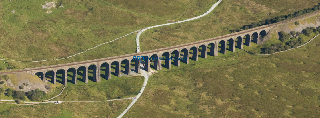 "Ribblehead Viaduct aerial photo 200919 128" stock image