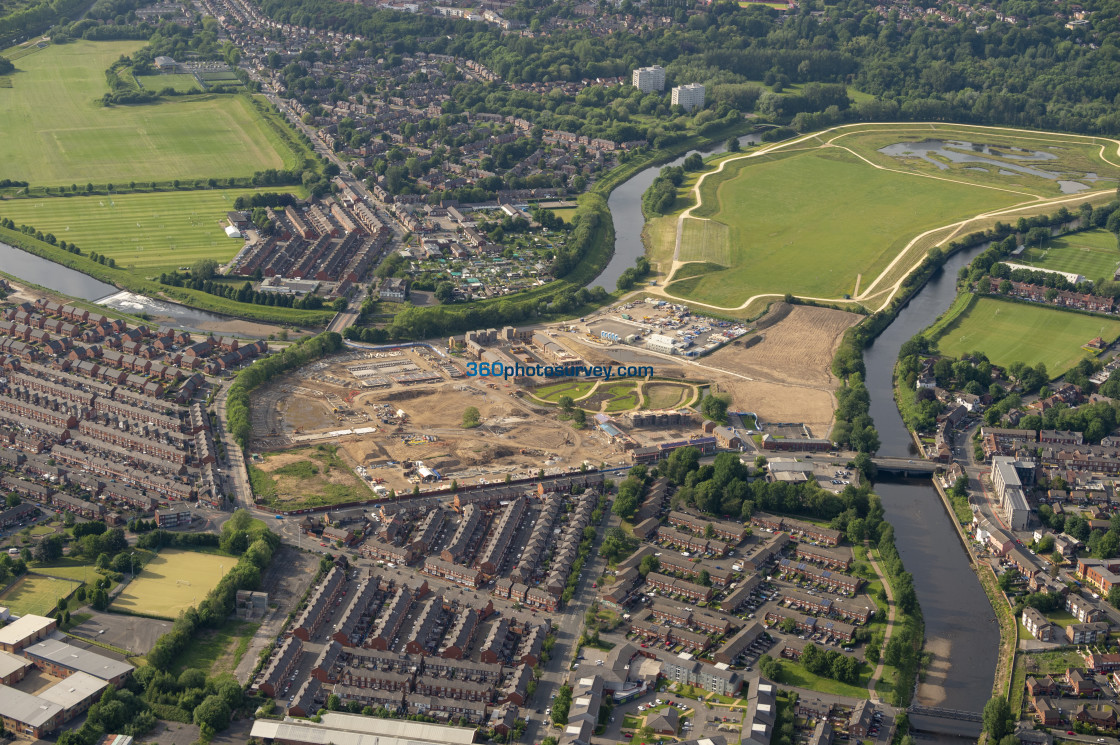 "Salford aerial photo 210608 1" stock image