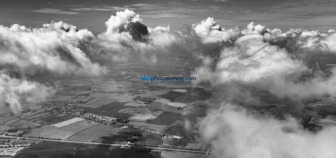 "Clouds aerial photo 210607 8" stock image