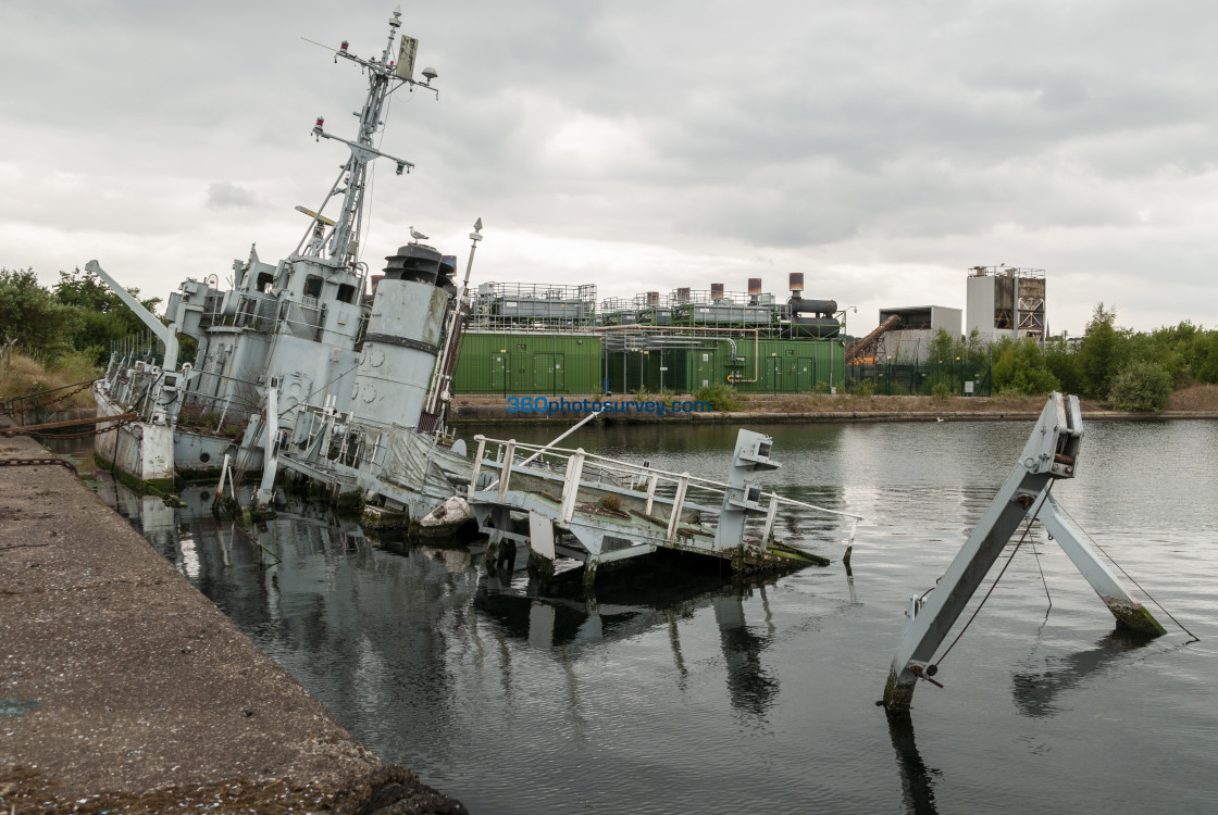 "Birkenhead HMS Bronington sunk 210621 1" stock image