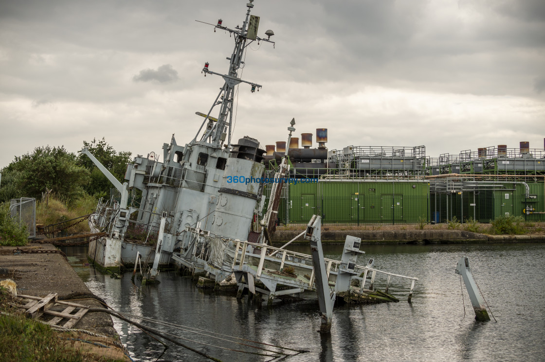 "Birkenhead HMS Bronington sunk 210621 1" stock image