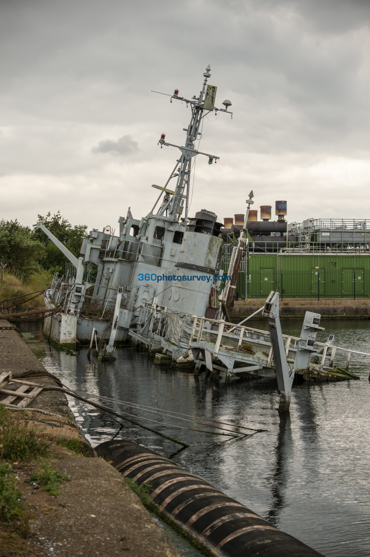 "Birkenhead HMS Bronington sunk 210621 1" stock image