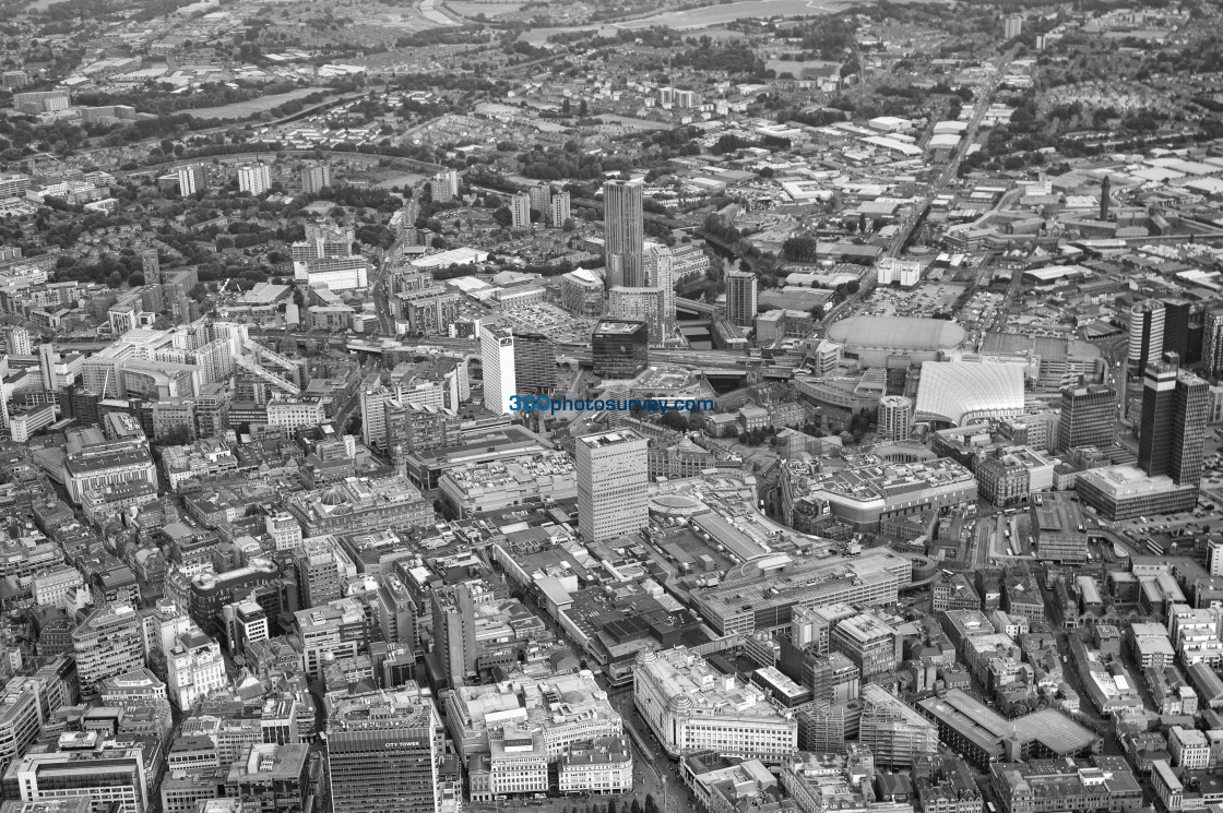 "Manchester aerial photo 180907" stock image