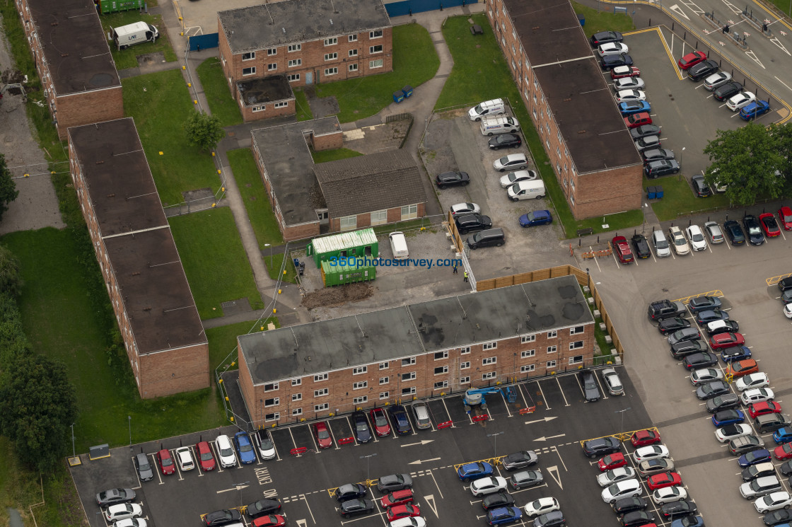 "Crewe aerial photo Leighton Hospital 210709 19" stock image