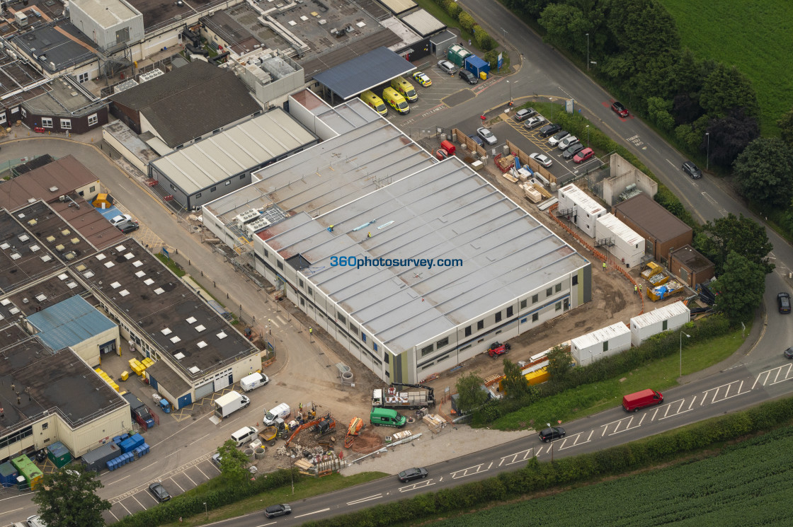 "Crewe aerial photo Leighton Hospital 210709 19" stock image