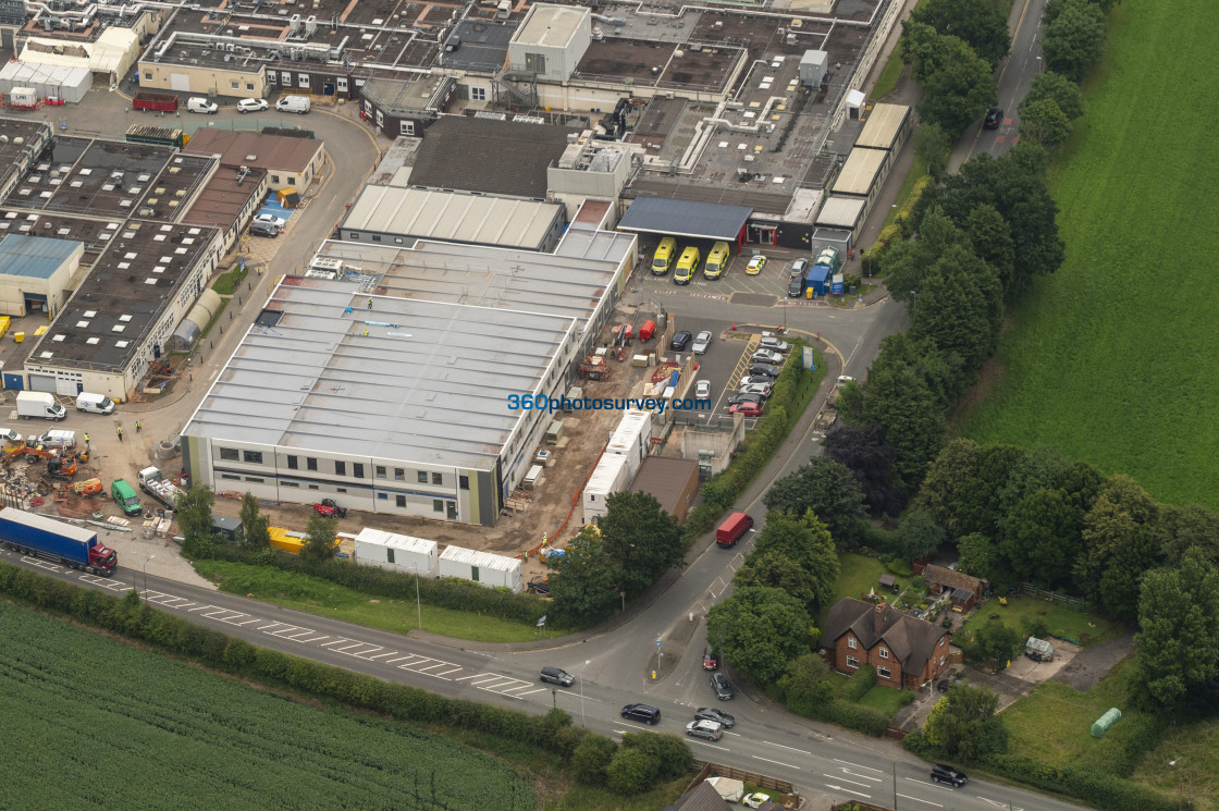 "Crewe aerial photo Leighton Hospital 210709 19" stock image