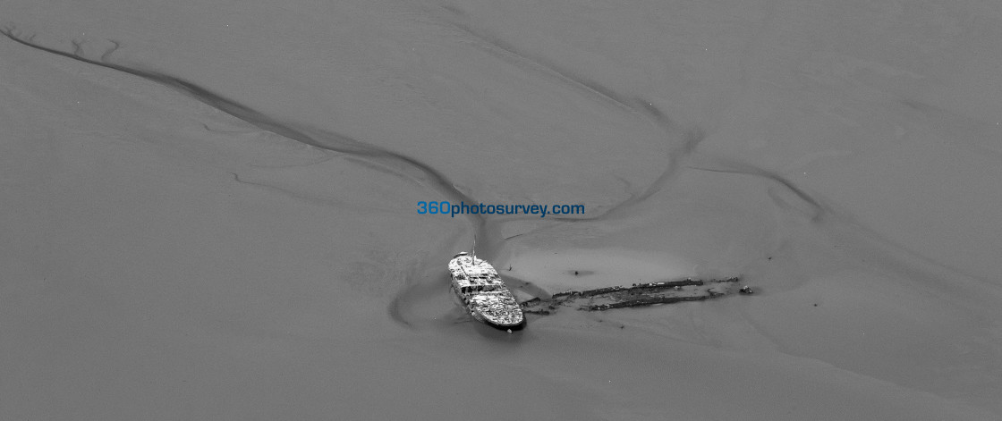 "The Wash wrecks aerial photos 210908 63" stock image