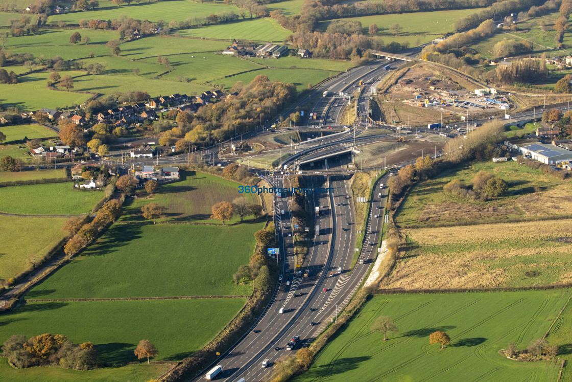 "Knutsford aerial photo 211122 31" stock image