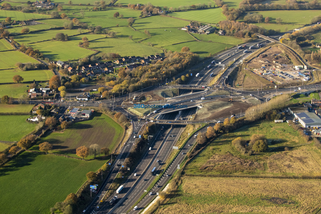 "Knutsford aerial photo 211122 31" stock image