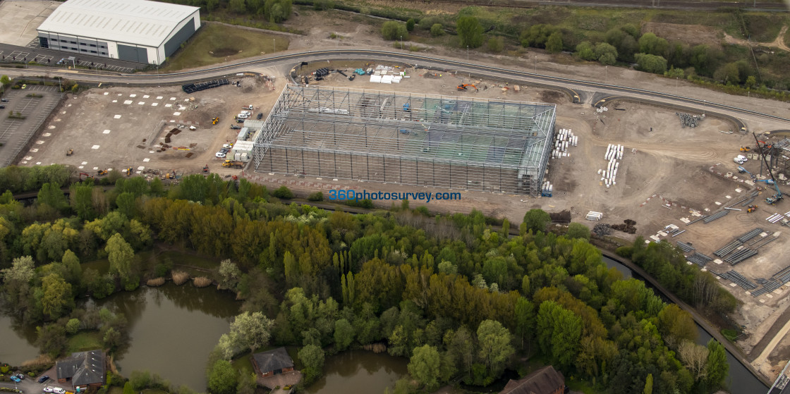 "Stoke on Trent aerial photo Etruria 220425 64" stock image