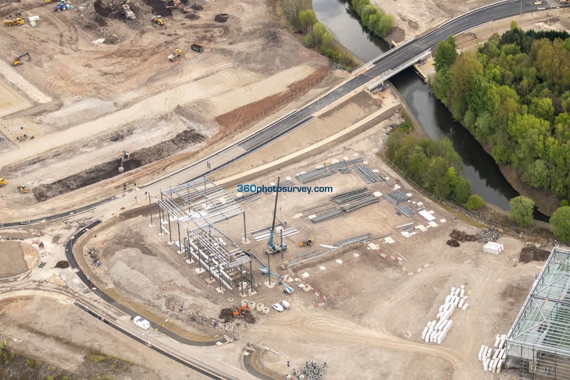 "Stoke on Trent aerial photo Etruria 220425 64" stock image