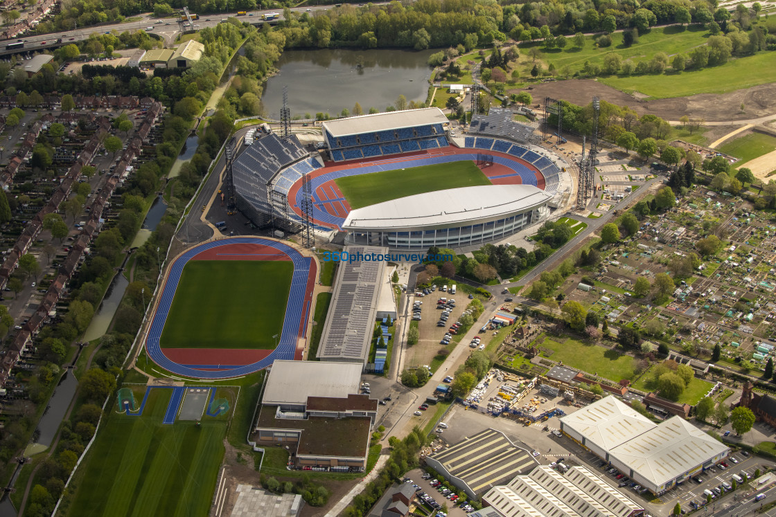 "Birmingham aerial photo Alexander Stadium 220425 66" stock image