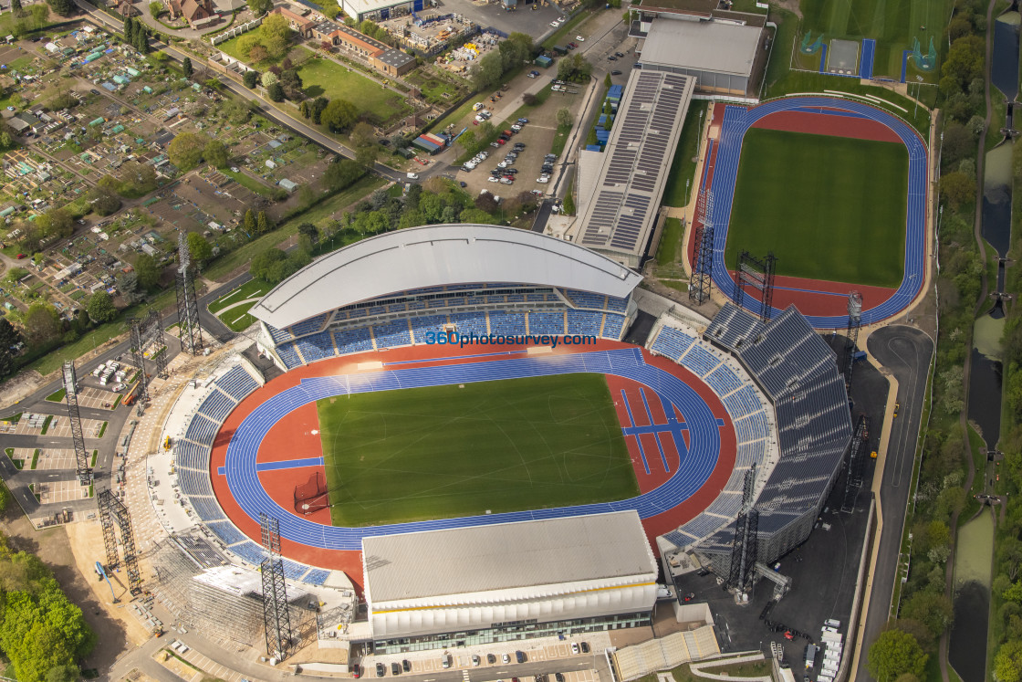 "Birmingham aerial photo Alexander Stadium 220425 66" stock image