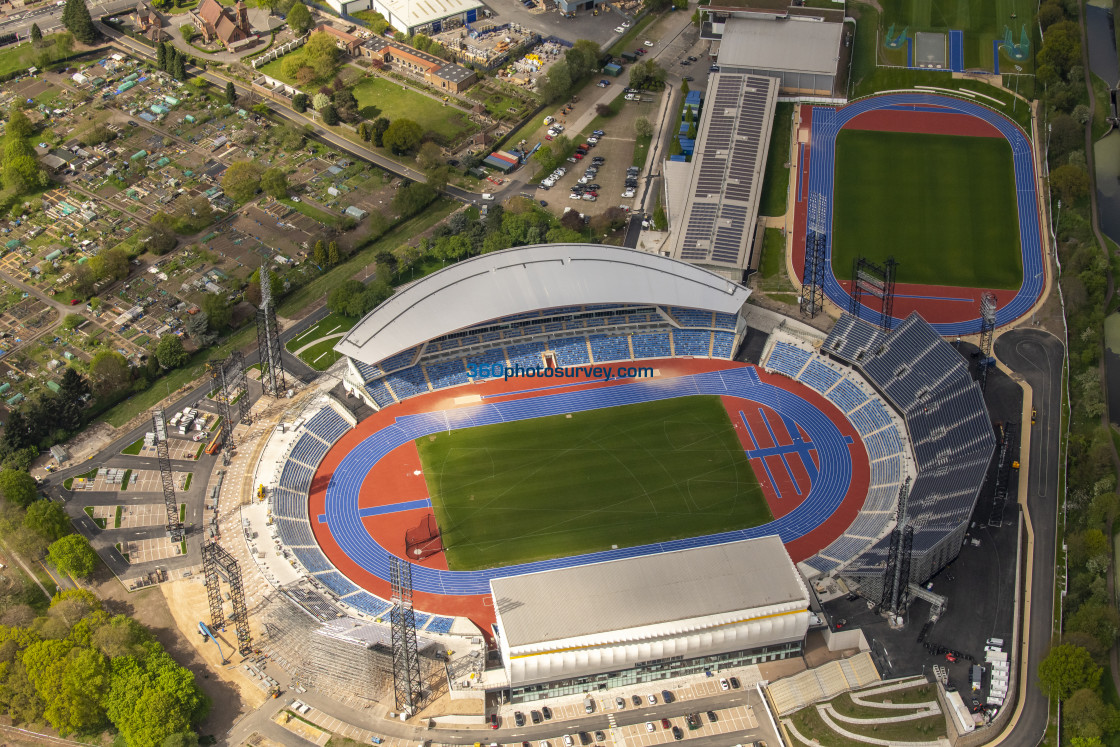 "Birmingham aerial photo Alexander Stadium 220425 66" stock image